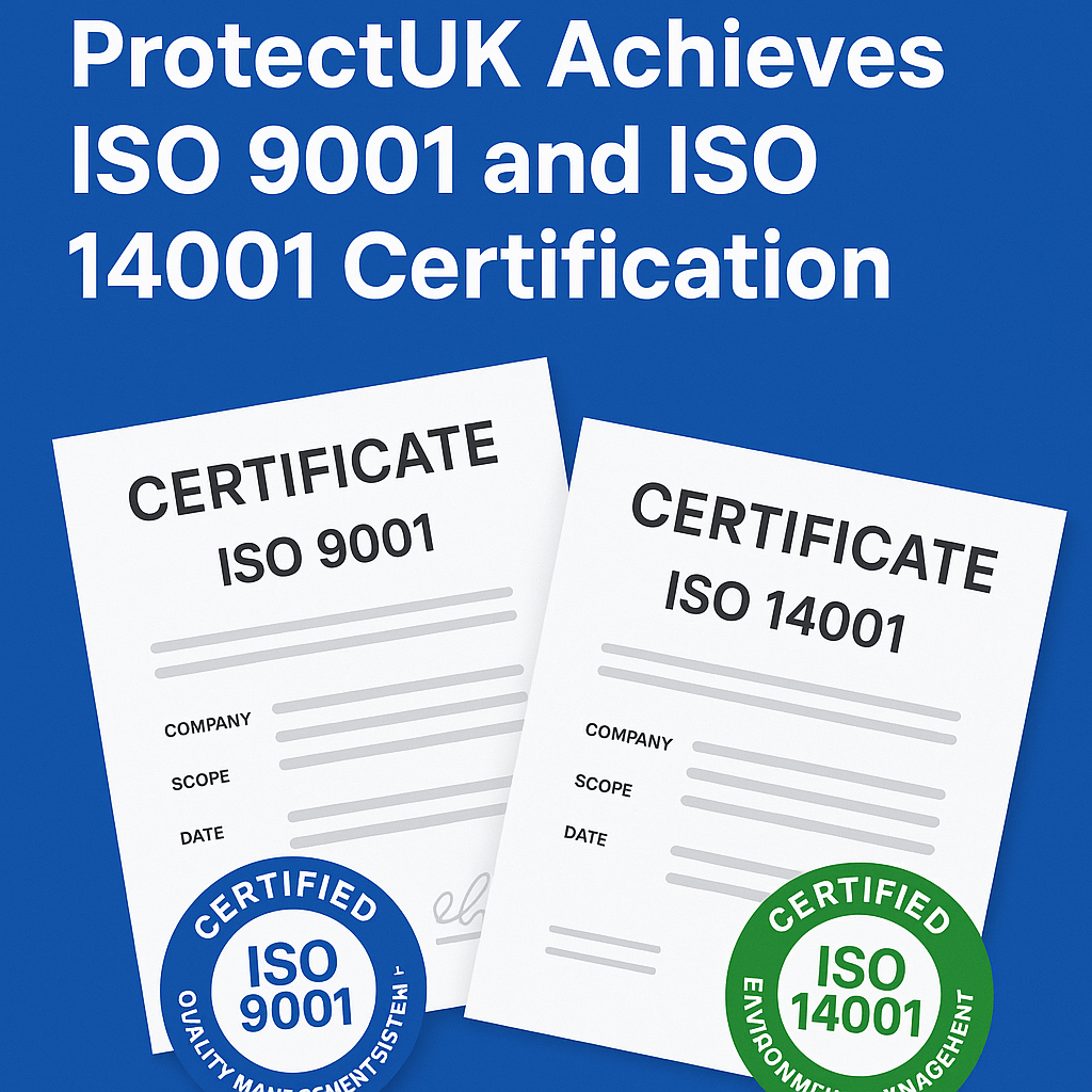Protct Group Achieves ISO 9001 and ISO 14001 Certification