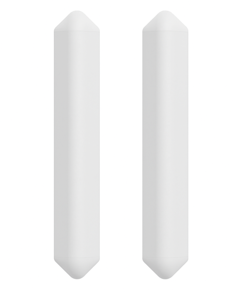 Angled Bed Head Protection Rail - Pair / Flat / 700 / Yellow