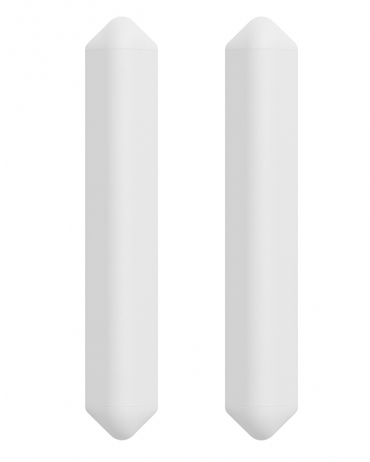 Angled Bed Head Protection Rail - Pair / Flat / 700 / Yellow